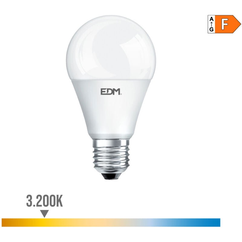 

Bombilla standard led e27 7w 580 lm 3200k luz calida - EDM