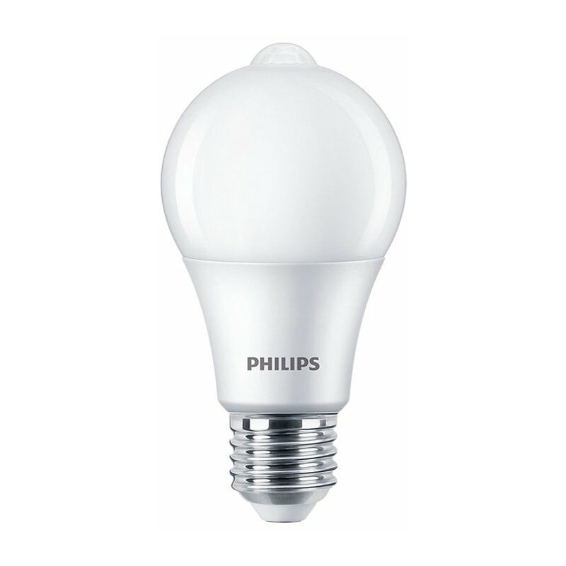 

Bombilla estándar LED E27 con sensor 8W 806lm 4000K 280º Philips