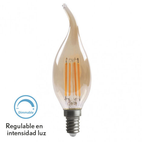 Bombilla filamento Bohemia 4 W regulable 330 lm E14 ámbar 2700 K