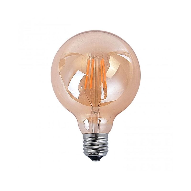 

Bombilla filamento decorativa LED E27 4W 2300k Ø 80 mm - ENVÍO DESDE ESPAÑA - Luzconled