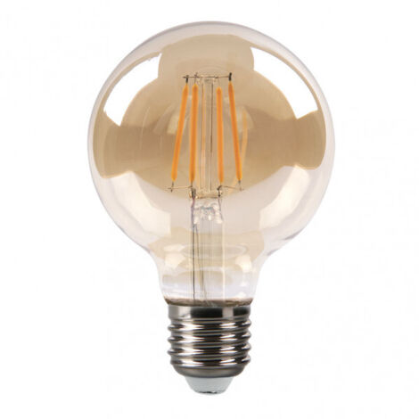 Bombilla filamento globo 8 W 750 lm E27 ámbar 2700 K