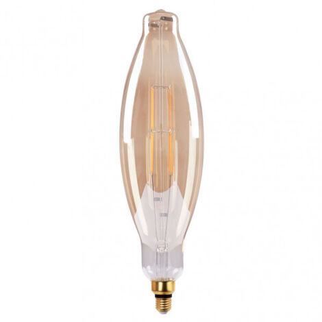 Bombilla Filamento Vela 43x12d 8w 850lm E27 Ambar Ambar 3000k