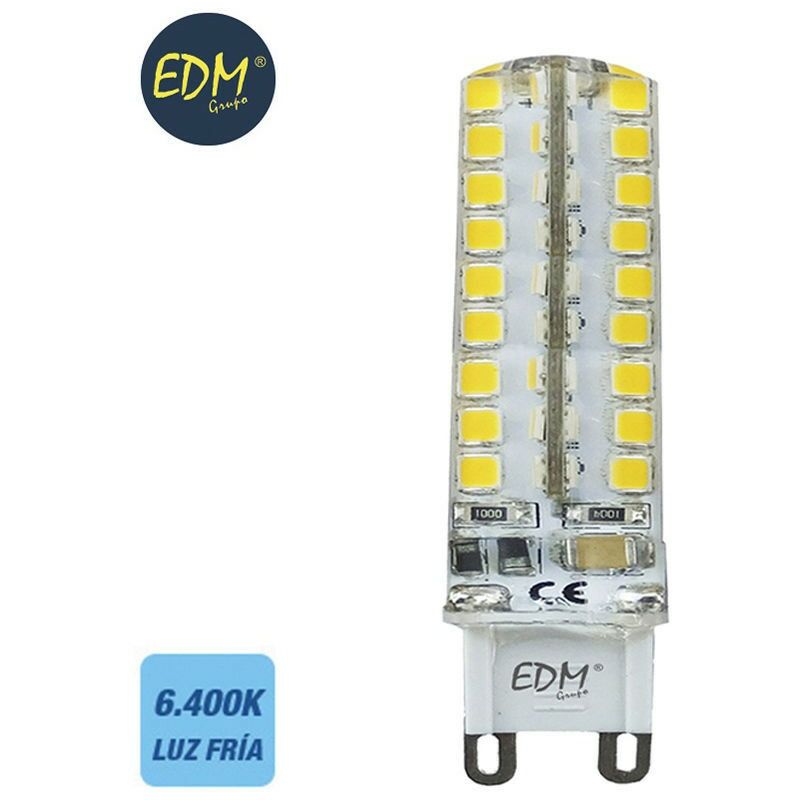 

Bombilla de silicona g9 led 4,5w 300 lm 6400k luz fria 98918 - EDM