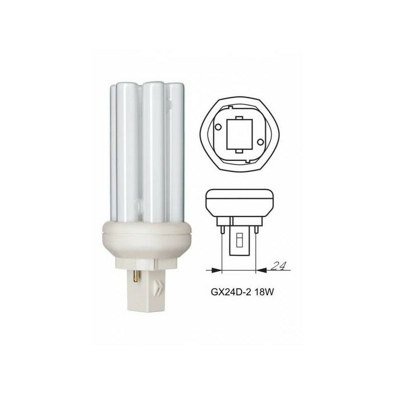

Bombilla General Electric 12811 GX24d-2 18W 4000K 1200lm Biax T 2P