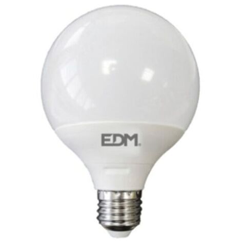 Bombilla globo led ø95x141mm e27 10w 932lm 6400k luz fria edm