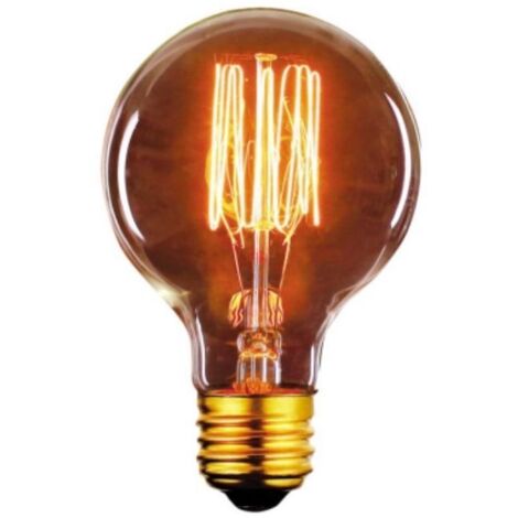 Bombilla Globo Regulable Vintage Filamento Recto E27 40w 2700k G80