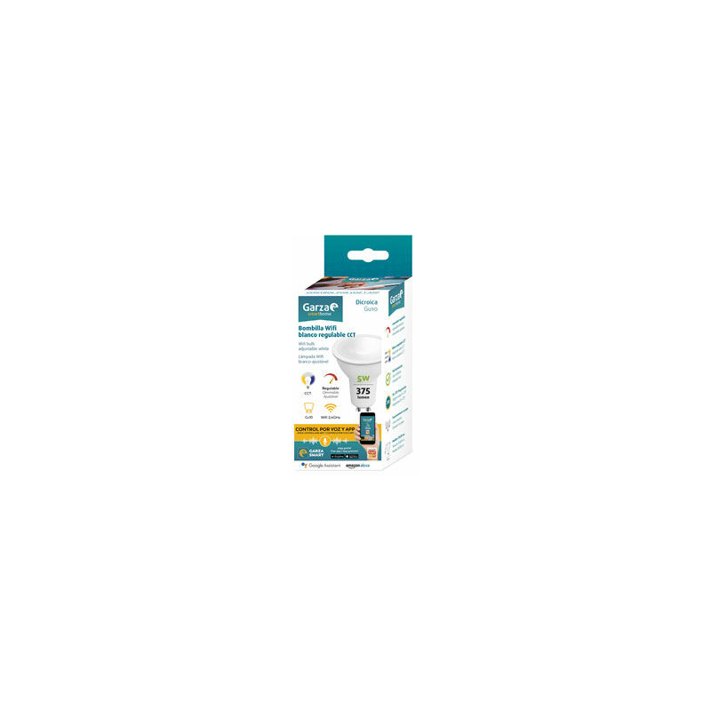 

Lampara Gu10 Wifi Regulable Garza Gu10 5W 375Lm