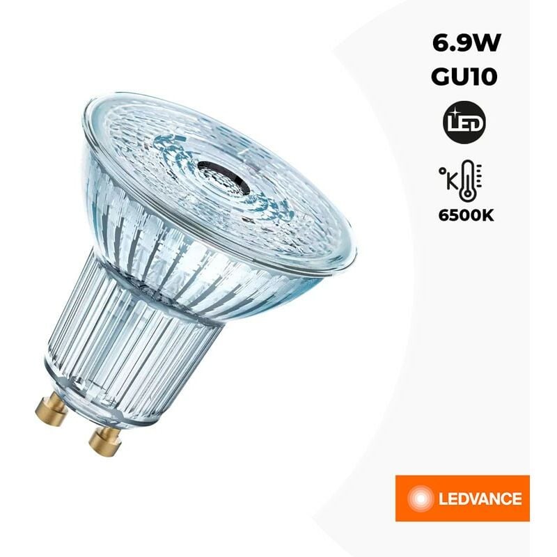 

Bombilla GU10 LED OSRAM LED VALUE PAR16 80 120º 6,9W | Blanco frío 6000K