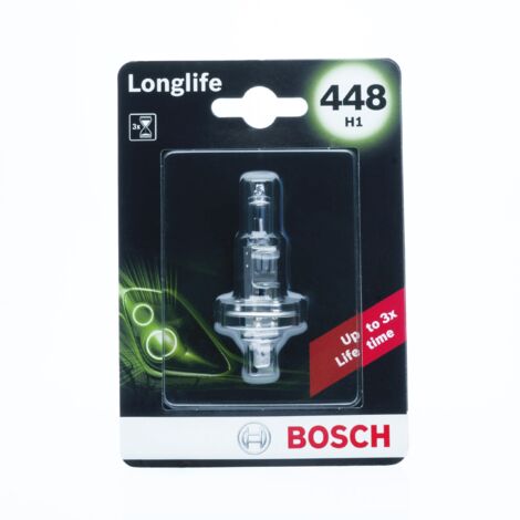 Bombilla halógena Bosch H1 12 V 3200 K amarilla 55 W P14.5s, 1 ud.