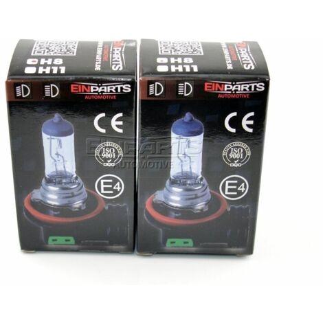 Bombilla halógena EinParts H8 12 V 3000 K amarilla 35 W PGJ19-1, 1 unidad