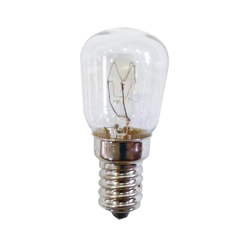 FPLUS bombilla horno 25w e-14 300 grados , Bombilla para horno Transparente Luz Cálida Potencia: 25W/260V Hasta 300 grados.