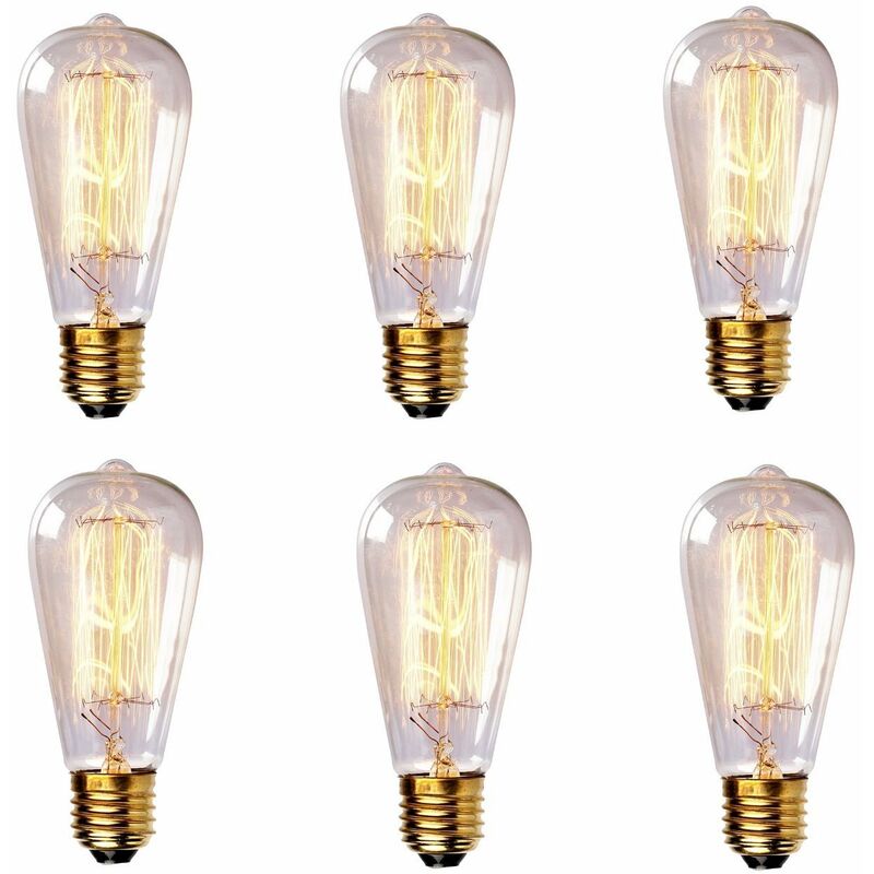 

Bombilla Incandescente Estilo Edison Retro 60W 6pcs 220V