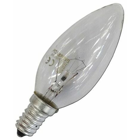 Bombilla incandescente vela clara 60W E14 240V EDM 35143