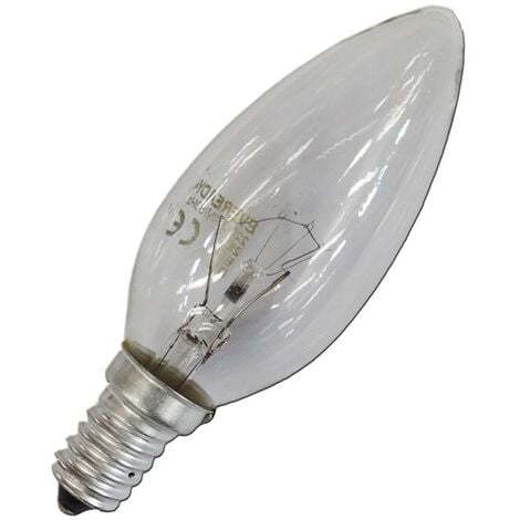 BEL-LIGHT Bombilla incandescente vela clara 60w e14 solo uso industrial