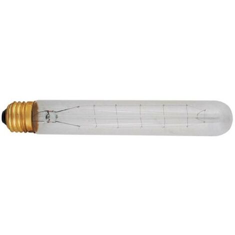 Bombilla incandescente Vintage cilíndrica DUOLEC E27 40W luz cálida - talla