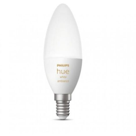 Bombilla Inteligente LED E14 Casquillo Fino 5.2W 470 lm B39  Hue White Ambiance Seleccionable (Cálido-Neutro-Frío)