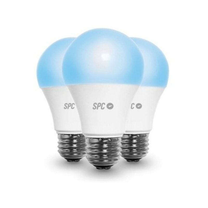 

Bombilla Inteligente SPC 6111B Aura 800 Wifi 10 W E27 75 W 2500K - 6500K (3 uds)