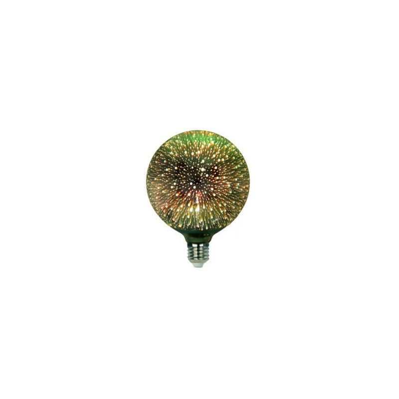 Electro Dh - G125 Ampoule décorative led 3d 4w 230vac E27 Vert 81.172/3d/v