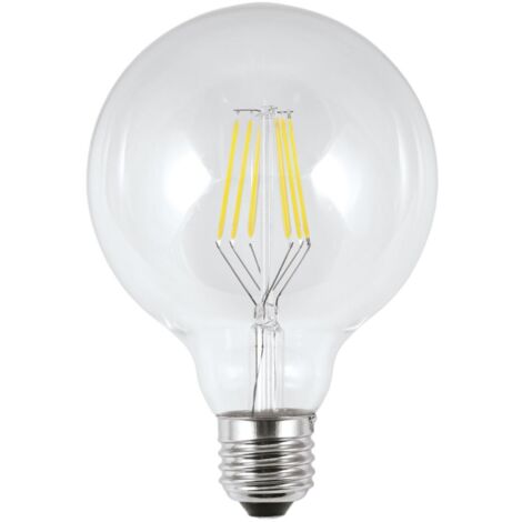 Bombilla led 6W globo acabado transparente 14 cm(alto)10 cm(ancho)10 cm(largo)