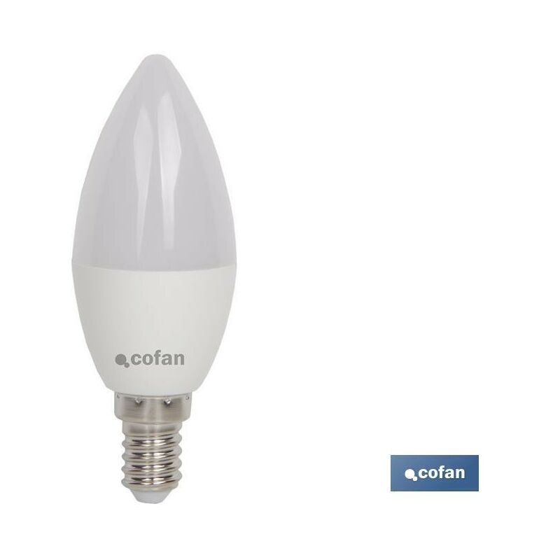 

Bombilla Led 6W Vela E14 220º 470Lm 6500K