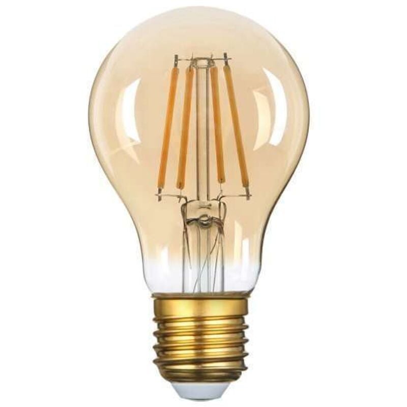 Bombilla led A60 Filament 8W Golden Glass Dimmable E27 blanco muy caliente 2700K
