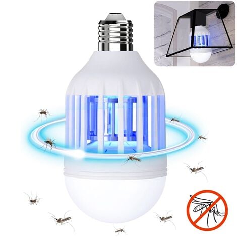 AGD Bombilla LED Anti-Mosquitos E27 9W - Modo Dual Normal y Antimosquitos