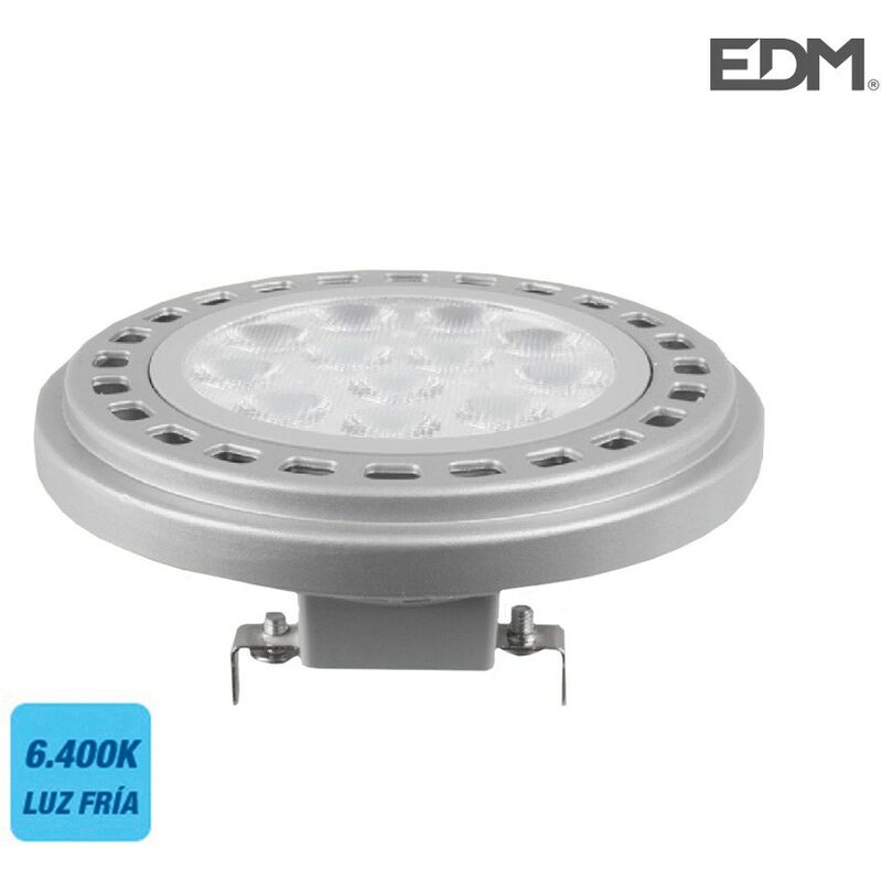 

BOMBILLA LED AR111 G53 12W 12V 900 Lm 6400K LUZ FRIA EDM