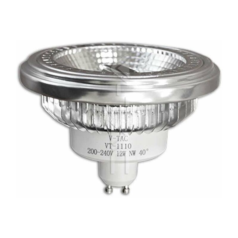 

Bombilla AR111 Cob GU10 12W 40° 230V Temperatura de color - 3000K Blanco cálido