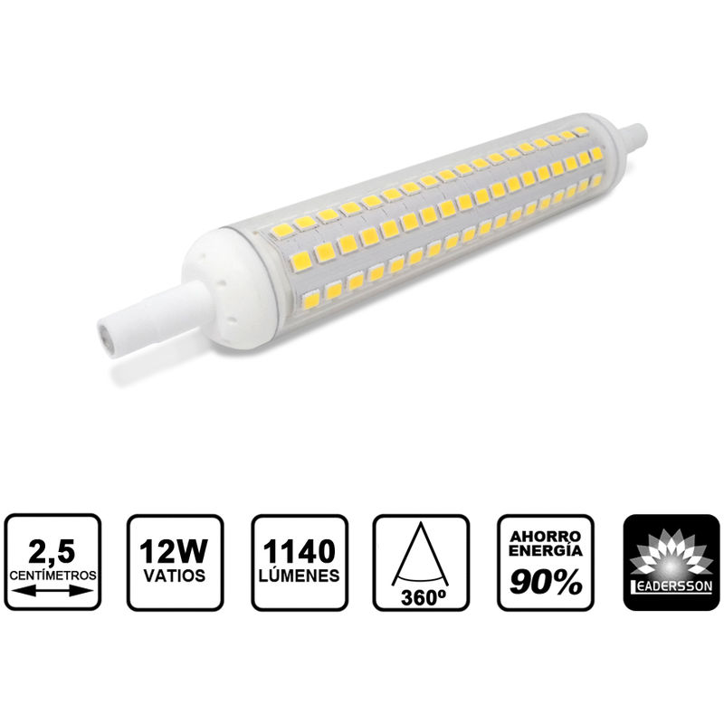 

Bombilla LED Bajo Consumo MILAN R7S 12W con 570 Lúmenes 3000K Blanco Cálido