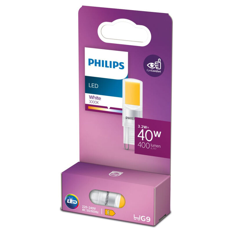 Philips - Ampoule led /Signify G9 G9 3,2W 400Lm 3000ºK 15000H [PH-8719514303775]