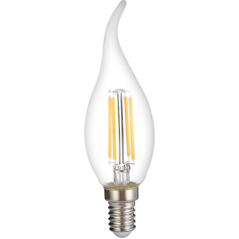 Bombilla LED C35 Flame Wind blow Filament 4W Dimmable E14 White Hot 2700K