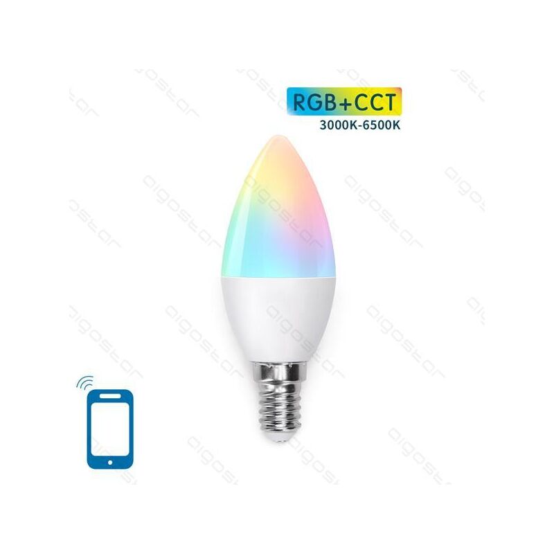 

Bombilla LED C37 E14 7W WIFI RGB+CCT