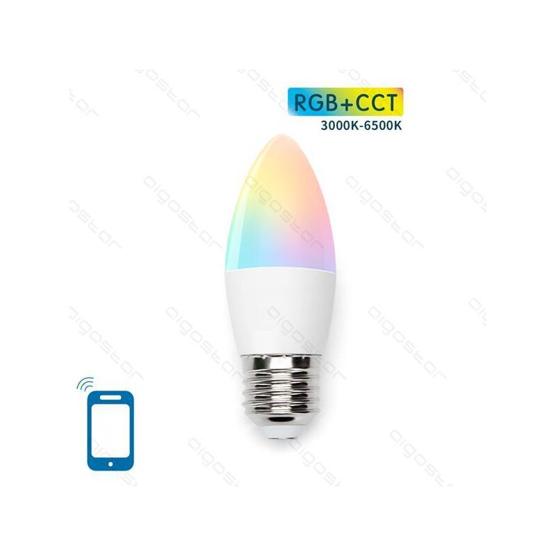 

Bombilla LED C37 E27 5W WIFI RGB+CCT