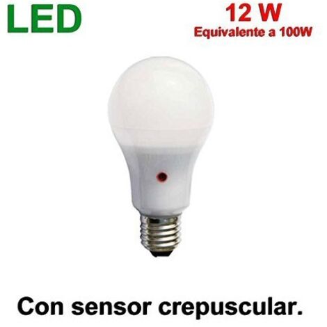 Bombilla led cálida con sensor (12W)