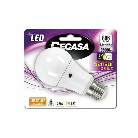 Bombilla LED E27 Luz Cálida Oro Pera Filamento Regulable (7.2W