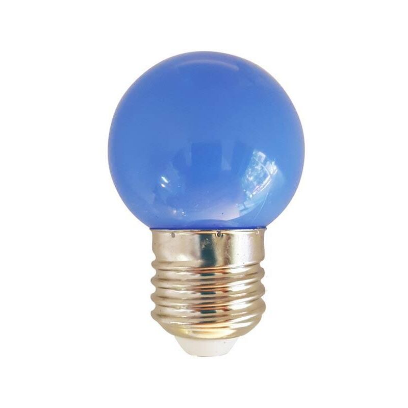 

Bombilla LED Color AZUL E27 1W 230Vac 360º
