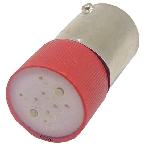 Bombilla led color rojo Ba9s 230 Vac