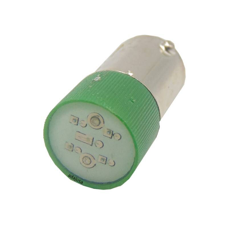 

Bombilla led color verde Ba9s 230 Vac