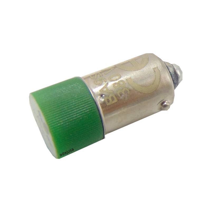 

Bombilla led color verde Ba9s 24 Vac dc