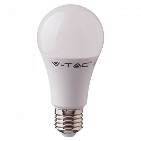 Bombilla LED con sensor de mov. microon+sensor crepusc. A60 E27 9W 200° Temperatura de color - 6400K Blanco frío