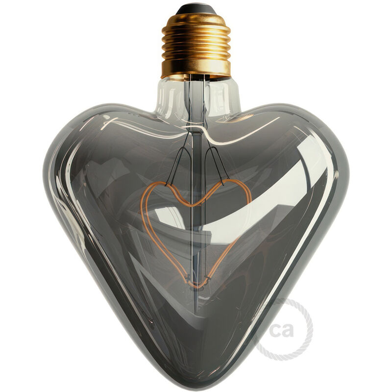 

Bombilla LED Corazón Gris Ceniza 5W E27 Decorativa 2000K Dimmable