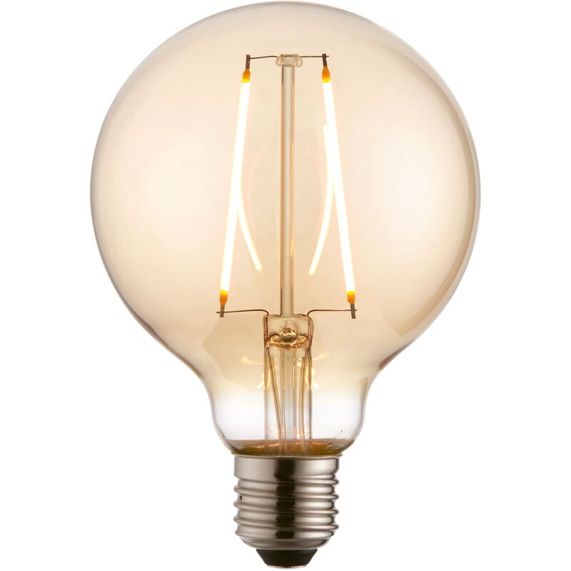 

Brilliant - Bombilla LED de 2 W con filamento de pelota de golf, luz diurna/ámbar/blanco cálido