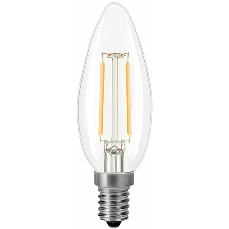 

Bombilla LED de 2W, 2700K Blanco calido, Base E14, Bombilla de candelabro, Bombilla de luz LED de estilo vintage
