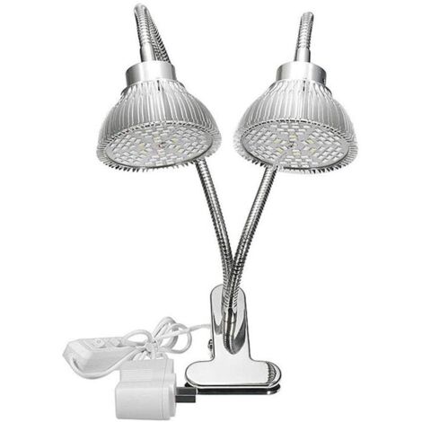 Bombilla LED de espectro completo para cultivo de plantas de interior, cuello de cisne, luz de crecimiento perfecta de 360°, floración y fructificación de plántulas, invernadero de hortalizas de inter