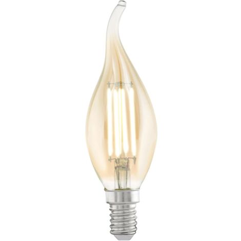 Bombilla LED de estilo vintage EGLO E14 CF37 11559, Color ámbar