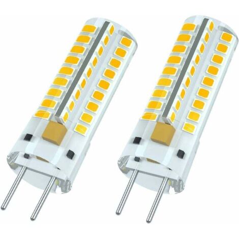 Bombilla LED de filamento GY6.35, LED G6.35, 12 V, 7 W (equivalente a halógeno de 50 W), blanco cálido 3000 K, ángulo de haz de 360°, para iluminación de armarios, no regulable, paquete de 2