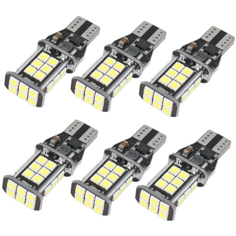 Bombilla LED de luz de marcha atrás 921 912 extremadamente brillante, paquete de 6, 1100 lúmenes, sin errores Canbus, base T15 906 W16W, 21 piezas, chipset 3020PX, solo luz de marcha atrás, blanco xen