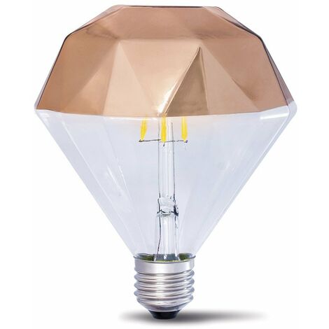Bombilla LED Decorativa E27 Prisma Cobre (10W)