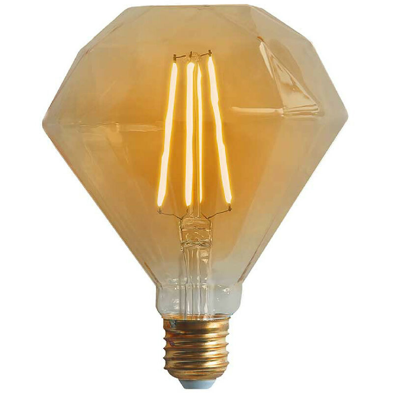 

Bombilla LED Diamante E27 6W Equi.40W 500lm 2100K Gold 15000H 7hSevenOn Vintage