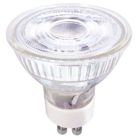 Bombilla LED dicroica cristal 38º 5W GU10 6500K